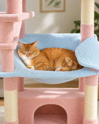 Grand Arbre à Chat Rose 184 cm — Coloris Rose | Azur