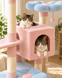 Grand Arbre à Chat Rose 184 cm — Coloris Rose | Azur