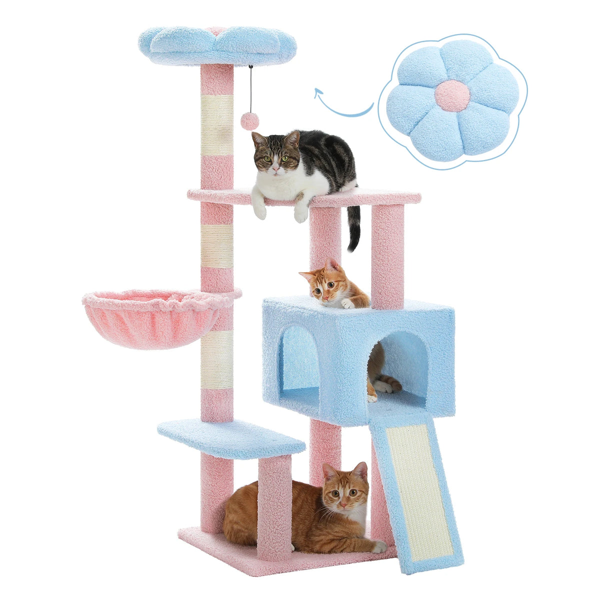 Arbre à Chat 120 cm — Rampe Griffoir | Prairie
