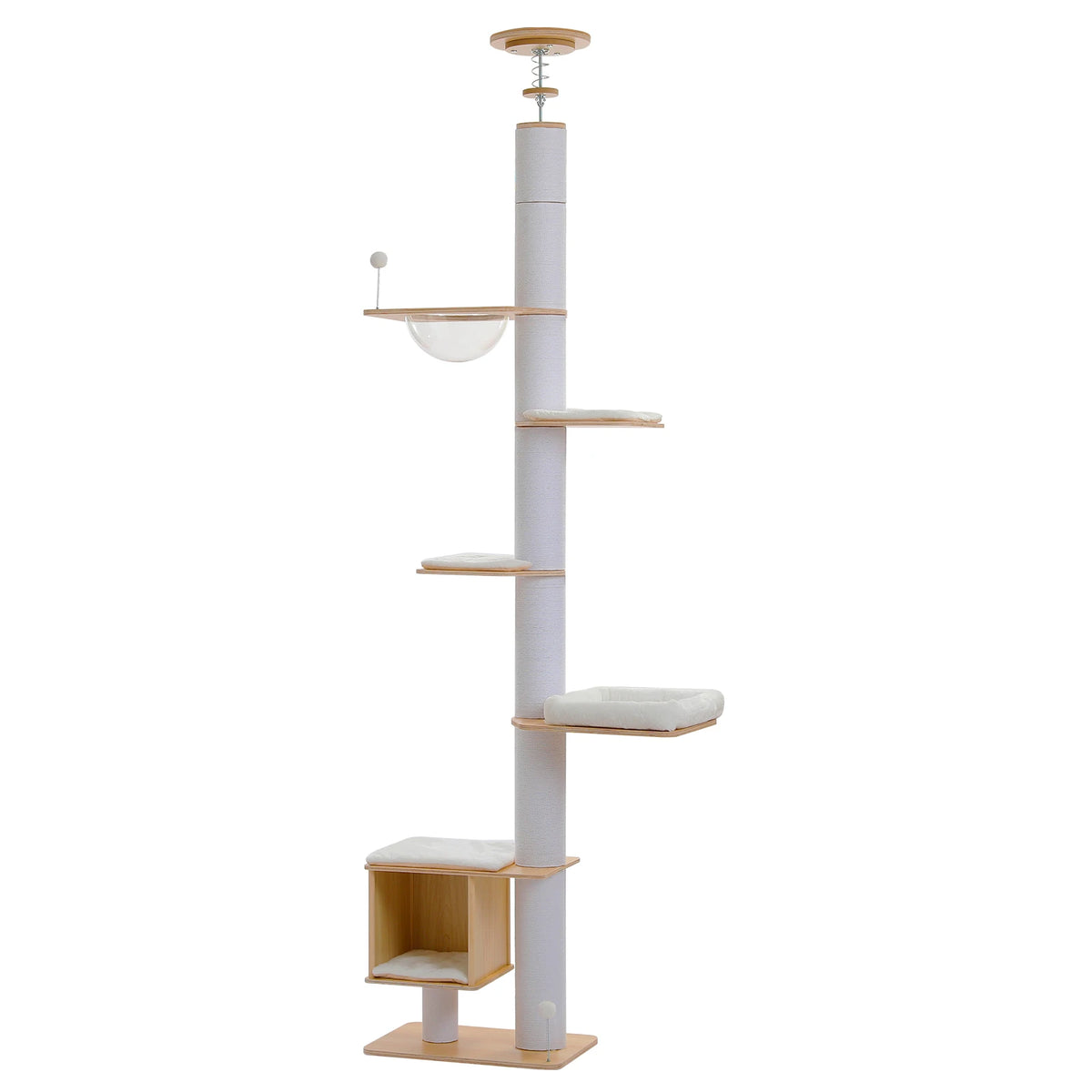 Arbre à Chat Sol-Plafond 232-284 cm — Capsules Acryliques | Skyline