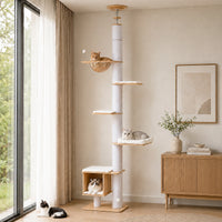 Arbre à Chat Sol-Plafond 232-284 cm — Capsules Acryliques | Skyline