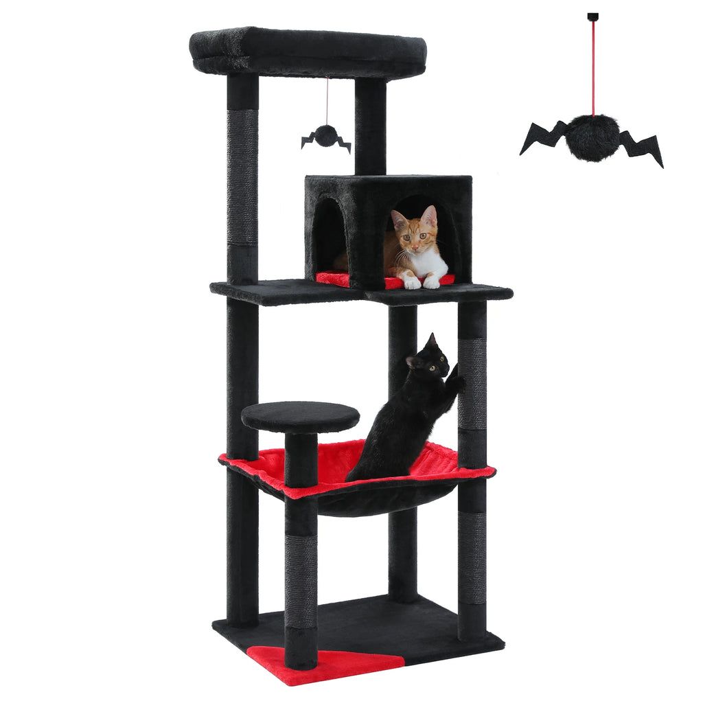 Arbre à Chat Noir 116-143 cm — Grand Hamac | Onyx