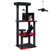 Arbre à Chat Noir 116-143 cm — Grand Hamac | Onyx