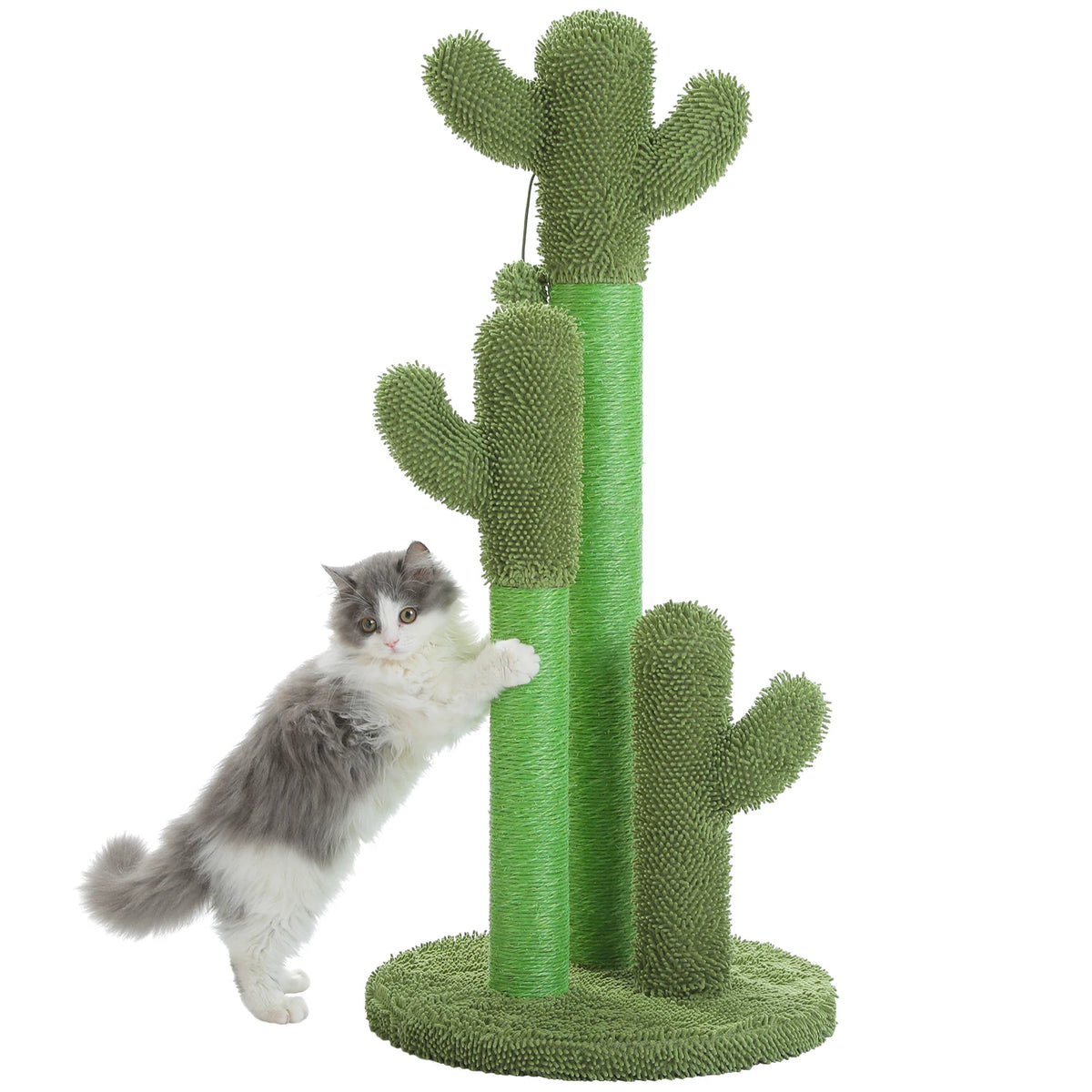 Griffoir Chat Cactus 83 cm — 3 Poteaux Sisal | Cactus