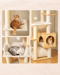 Arbre à Chat Sol-Plafond 237-256 cm — Sans Perçage | Colonne