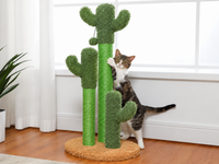 Griffoir Chat Cactus 83 cm — 3 Poteaux Sisal | Cactus