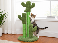 Griffoir Chat Cactus 83 cm — 3 Poteaux Sisal | Cactus