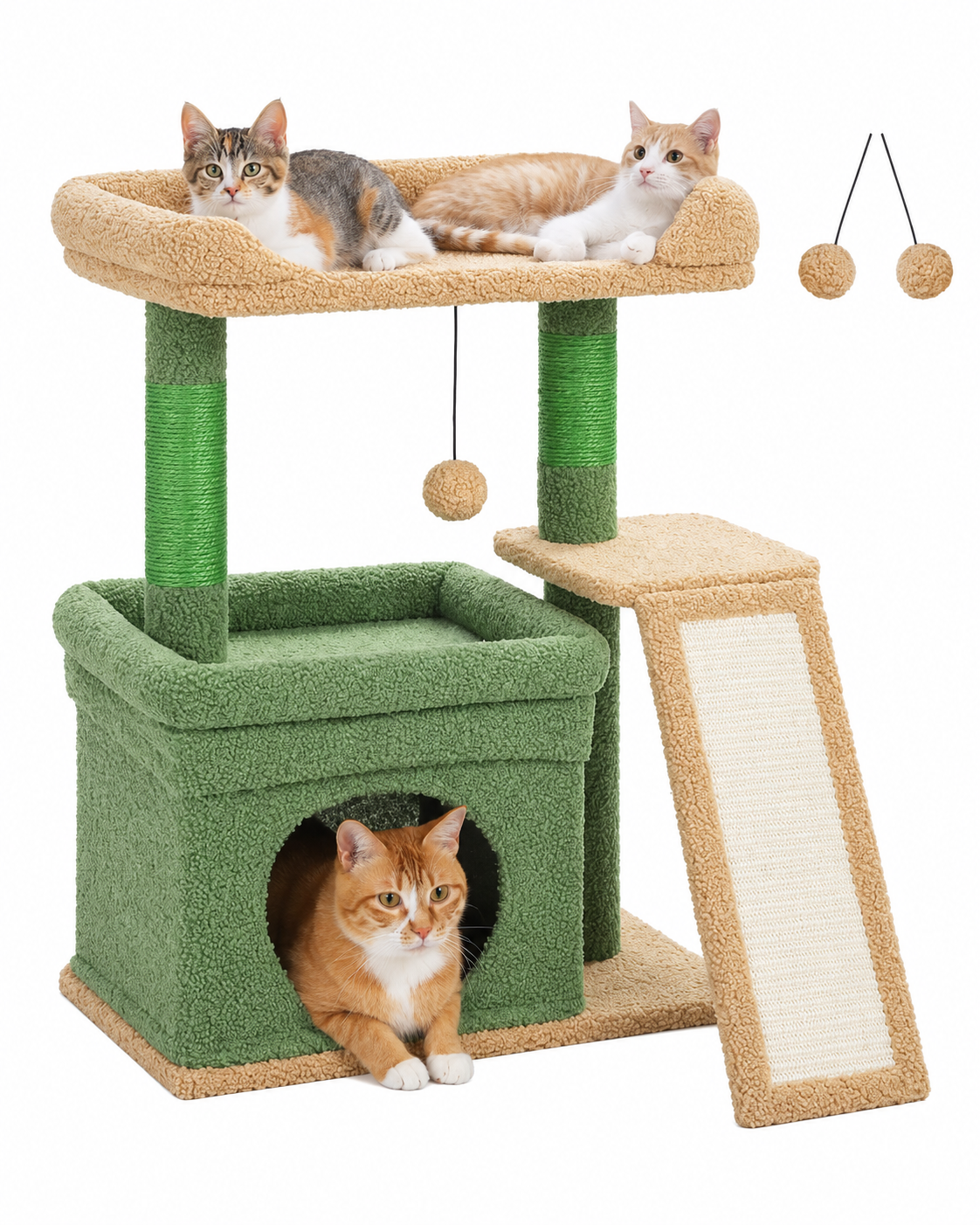 Arbre à Chat 68 cm — Large Plateforme Sisal | Petit Coin