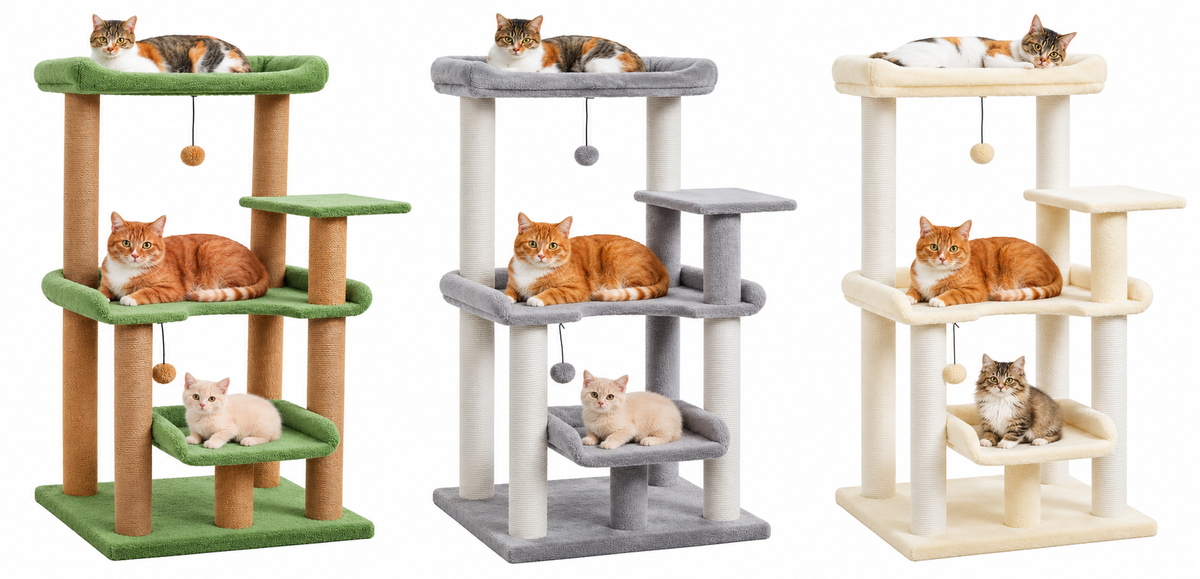 Arbre à Chat 110 cm — Plateformes Larges | Cosy Plus