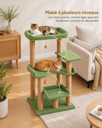Arbre à Chat 110 cm — Plateformes Larges | Cosy Plus