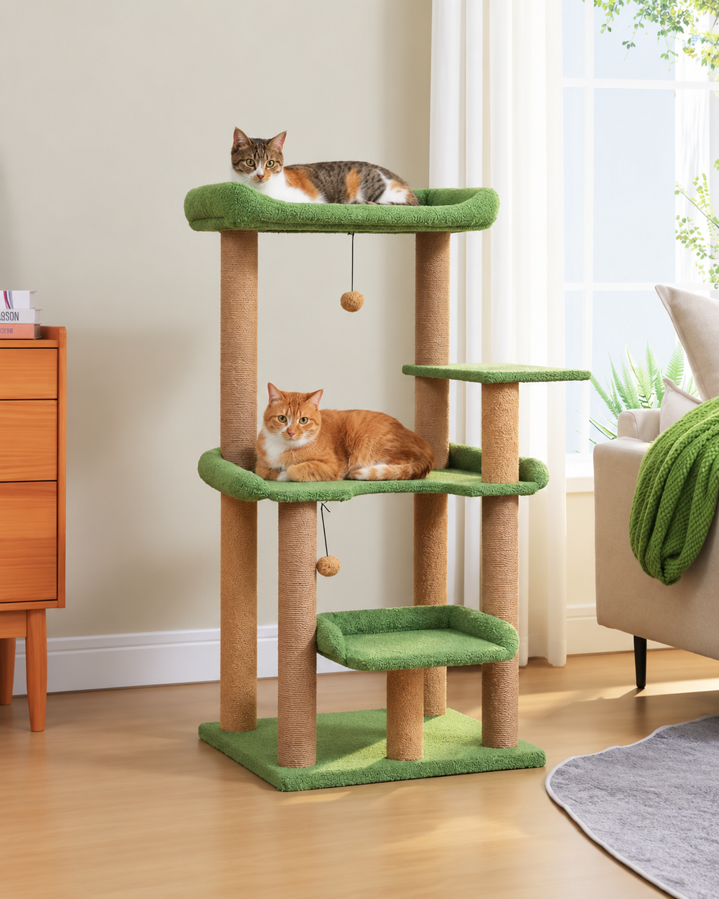 Arbre à Chat 110 cm — Plateformes Larges | Cosy Plus