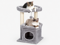 Arbre à Chat Compact 60-72 cm — Niche & Double Perchoir | Petit Coin