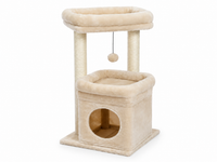 Arbre à Chat Compact 60-72 cm — Niche & Double Perchoir | Petit Coin