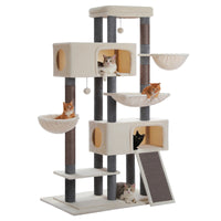 Arbre à Chat Maine Coon 170 cm — 4 Poteaux Sisal | Robusto