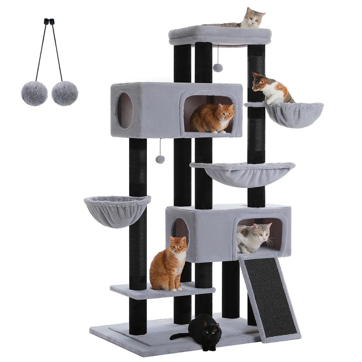 Arbre à Chat Maine Coon 209-213 cm — Sisal Épais | Colosse