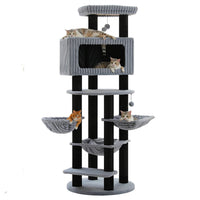 Arbre à Chat Maine Coon 170 cm — 4 Poteaux Sisal | Robusto