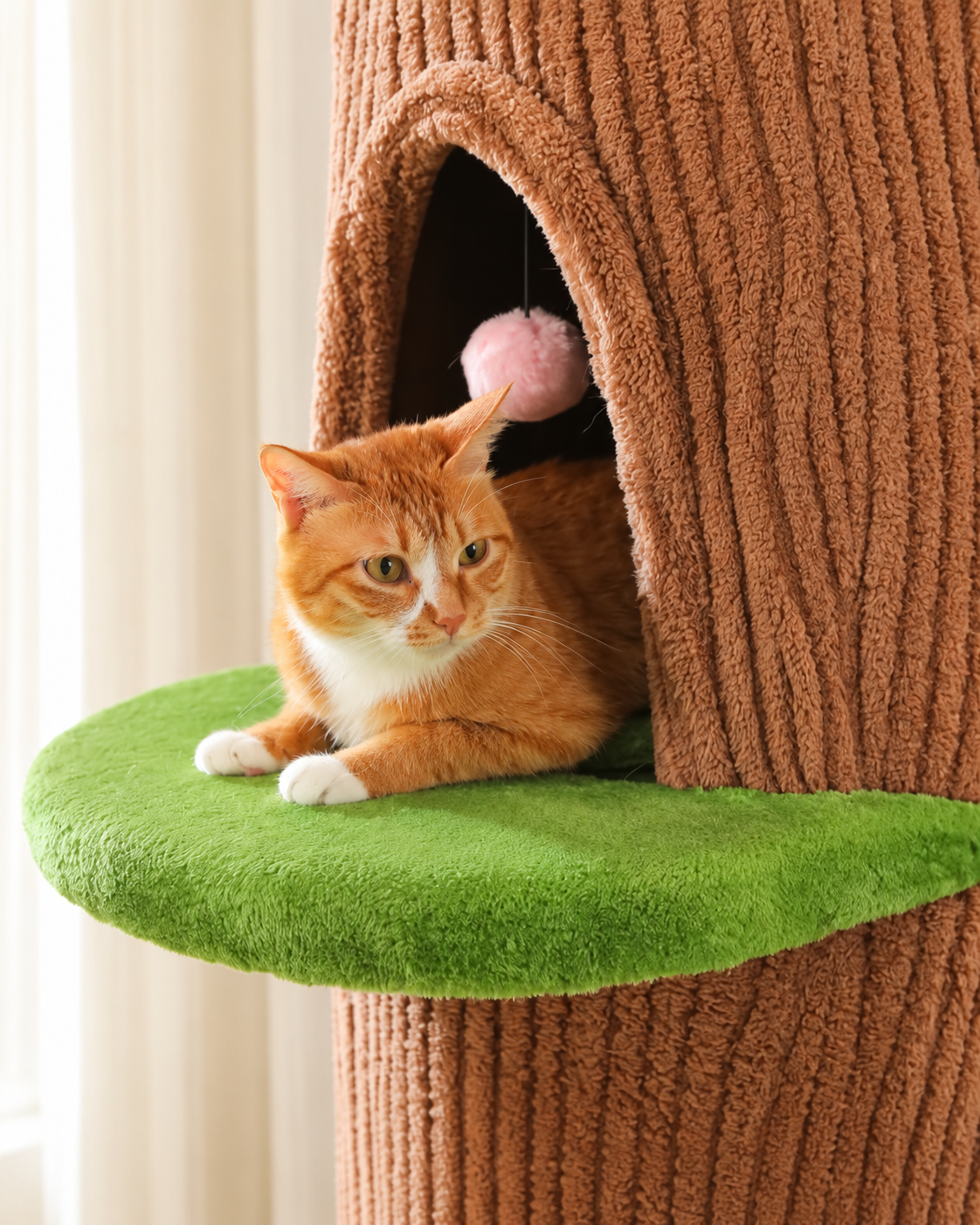 Arbre à Chat XL 136-174 cm — 4 Niches | Manoir