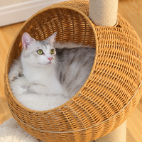Arbre à Chat Rotin 116 cm — Forme Dinosaure | Rex
