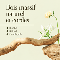 Arbre à Chat Bois & Osier 150 cm — Grand Panier Osier | Osoria